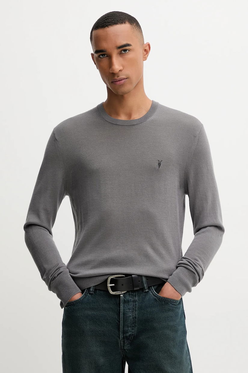 AllSaints pulover de lână MODE culoarea gri, M002KZ