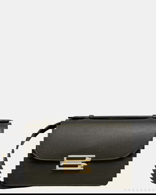 Victoria Beckham geantă de piele culoarea bej, B424AAC005976A