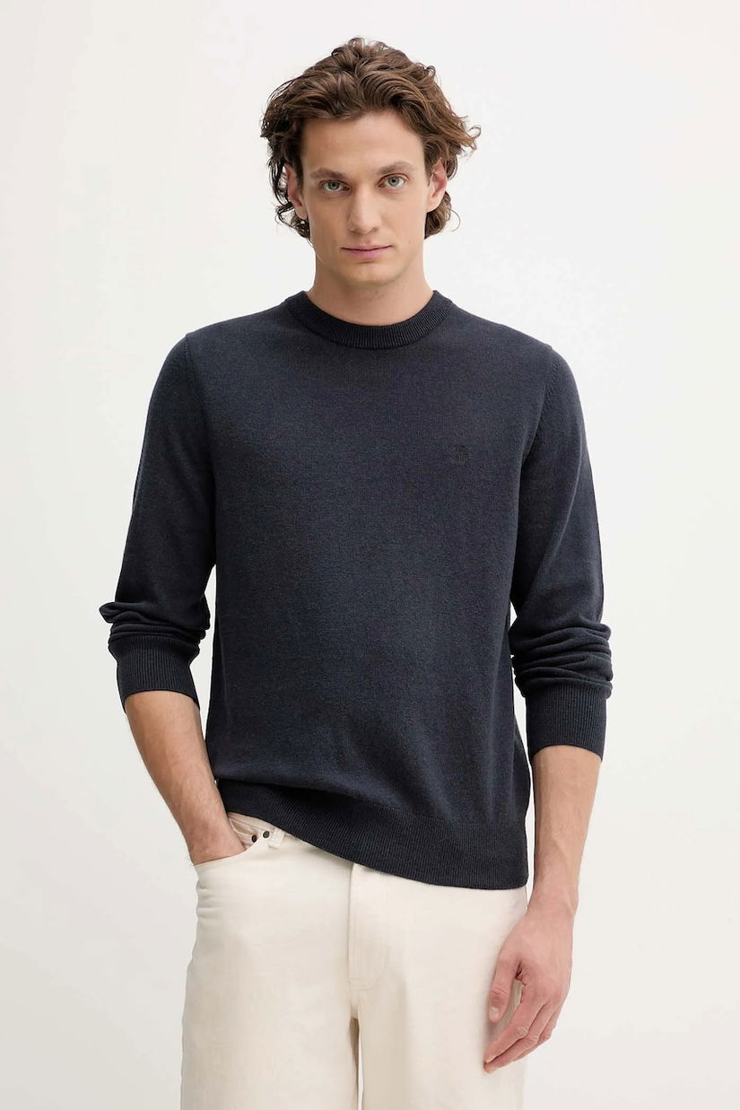 Marc O'Polo pulover din amestec de lână culoarea bleumarin, light, M29514460504