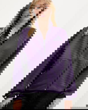 adidas bluză adidas x Z.N.E culoarea violet, cu imprimeu, JW7780