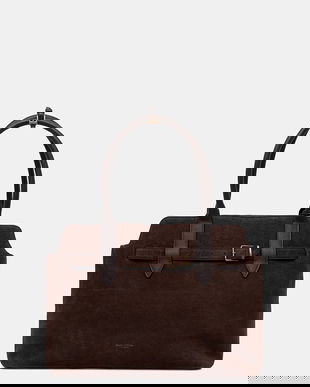 Marc O'Polo geantă de mână din piele întoarsă culoarea maro, 50818770301304