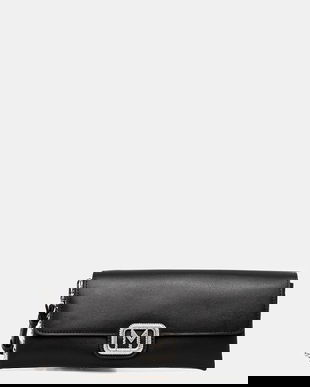 Marella poșetă de piele culoarea negru, 2523519027200