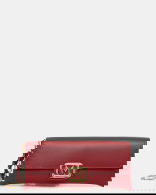 Marella poșetă de piele culoarea roșu, 2523519027200