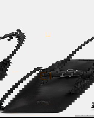 Marc O'Polo poșetă de piele culoarea negru, 50818770701104