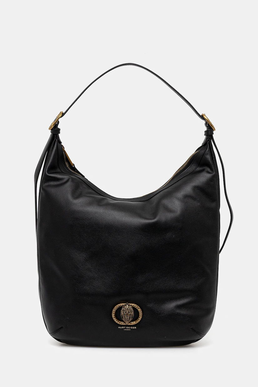 Kurt Geiger London poșetă de piele culoarea negru, 4704500109