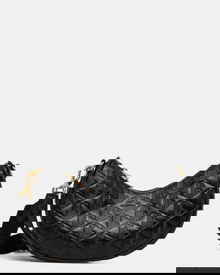 Lacoste poșetă de piele culoarea negru, NF4710MH