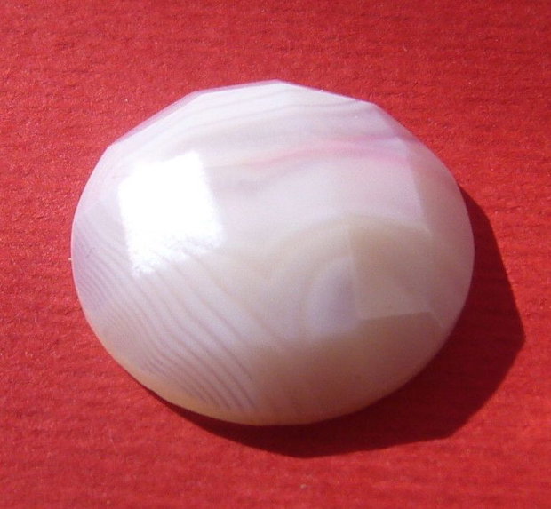 Agata crazy lace cabochon fatetat aprox 20x6.4 mm