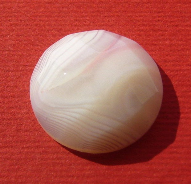 Agata crazy lace cabochon fatetat aprox 20x6.4 mm