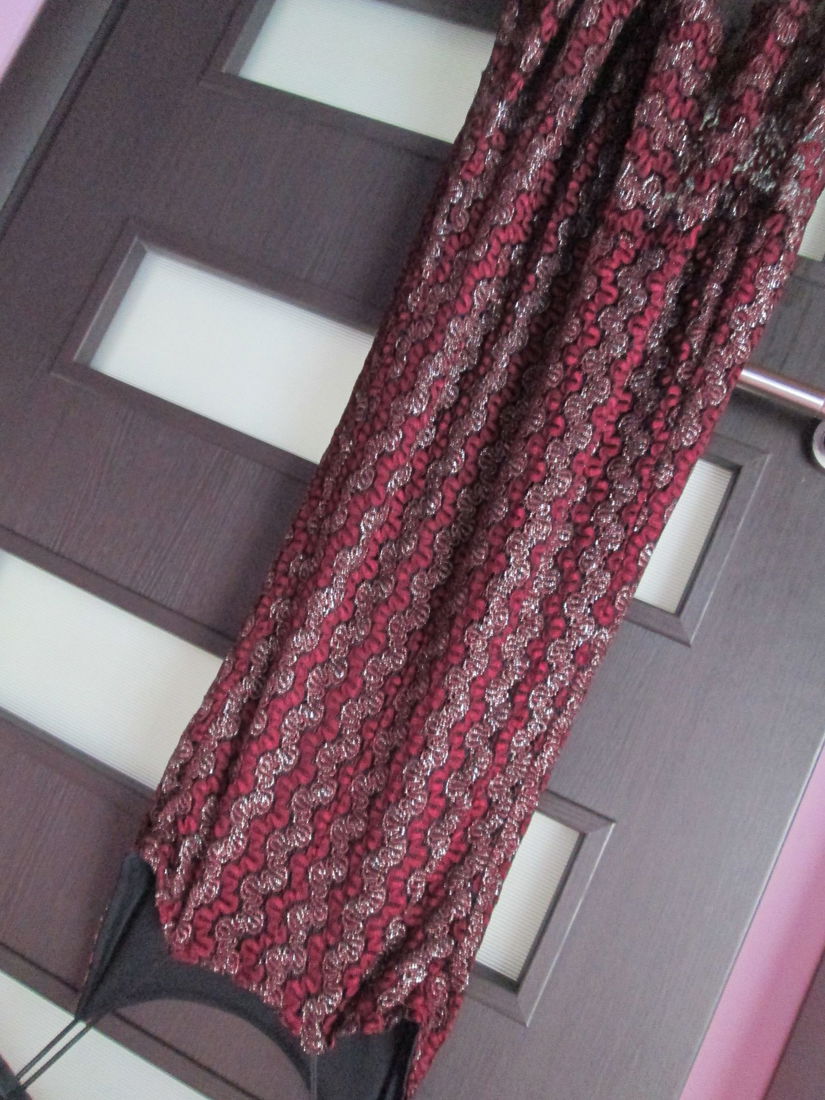 rochie visinie/negru    eleganta S