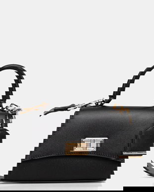 Geox poșetă de piele CICLAMINIA culoarea maro, D45K5A 00043