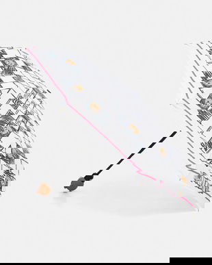 Moschino umbrelă culoarea alb, 8620