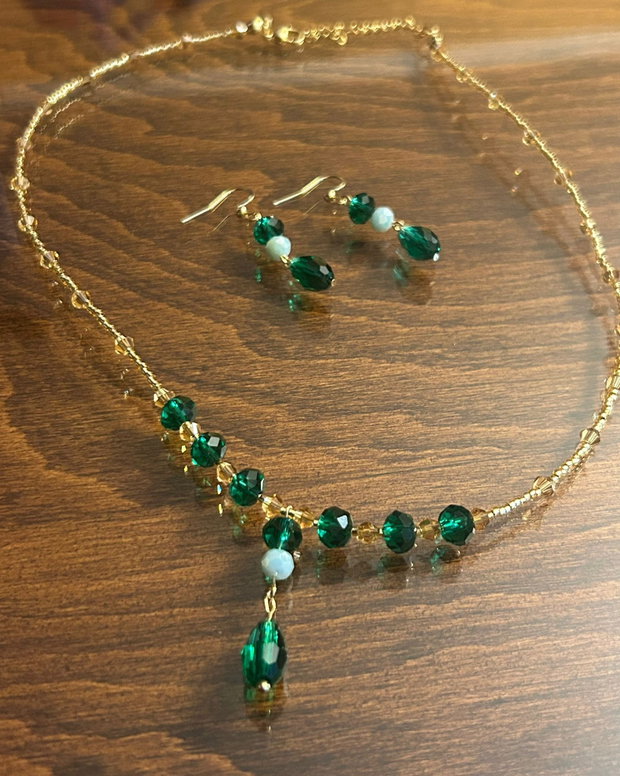 Set verde auriu