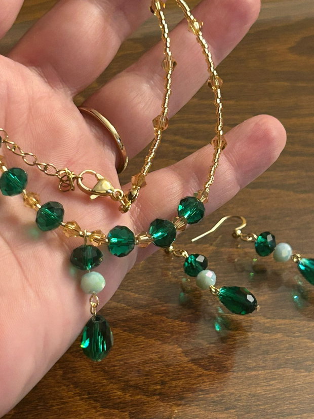 Set verde auriu
