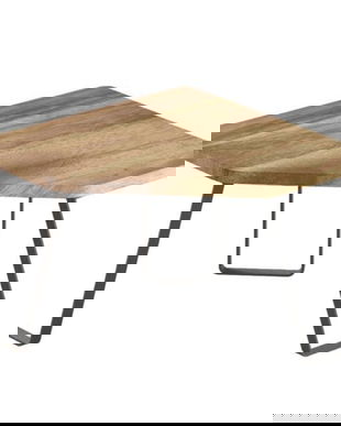 Etajera York de colt, din lemn de acacia, 25x25x16 cm