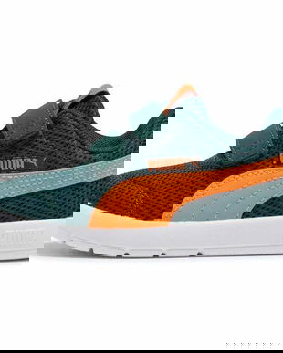 Pantofi sport copii Puma Courtflex V3 Mesh Inf Clyde Royal-puma W 39808609, 25, Verde