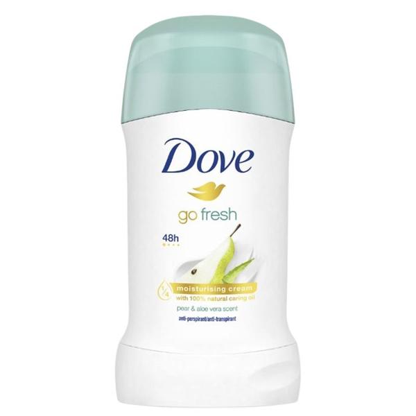 Deodorant Stick - Dove Go Fresh Pear &amp; Aloe Vera Scent, 40 ml