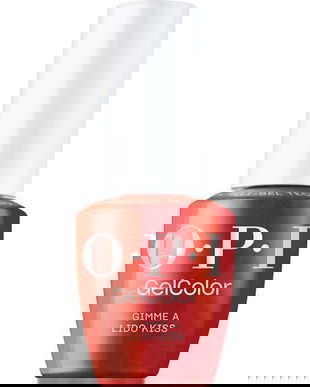 Lac de Unghii Semipermanent Vegan si Hema-Free - OPI Gel Color, nuanta Gimme a Lido Kiss, 15 ml
