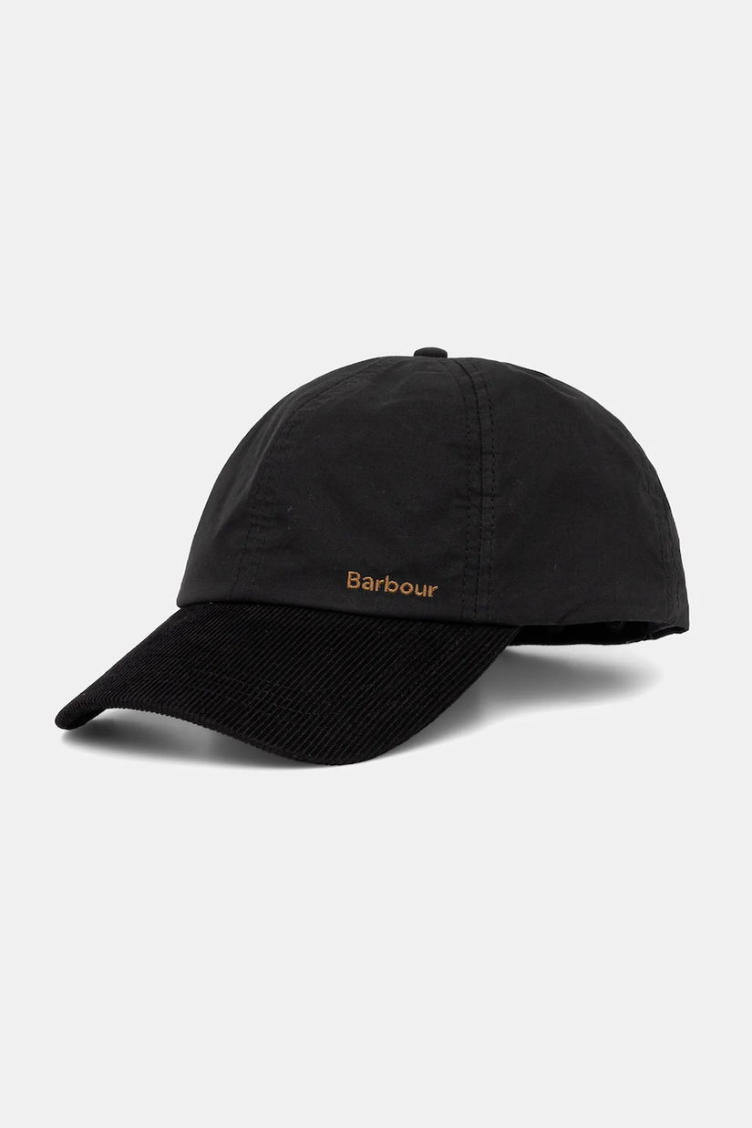 Barbour căciulă din bumbac Transport culoarea negru, MHA0888