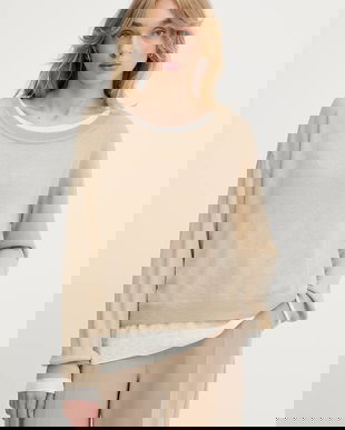 BOSS pulover de lână culoarea bej, light, 50542875