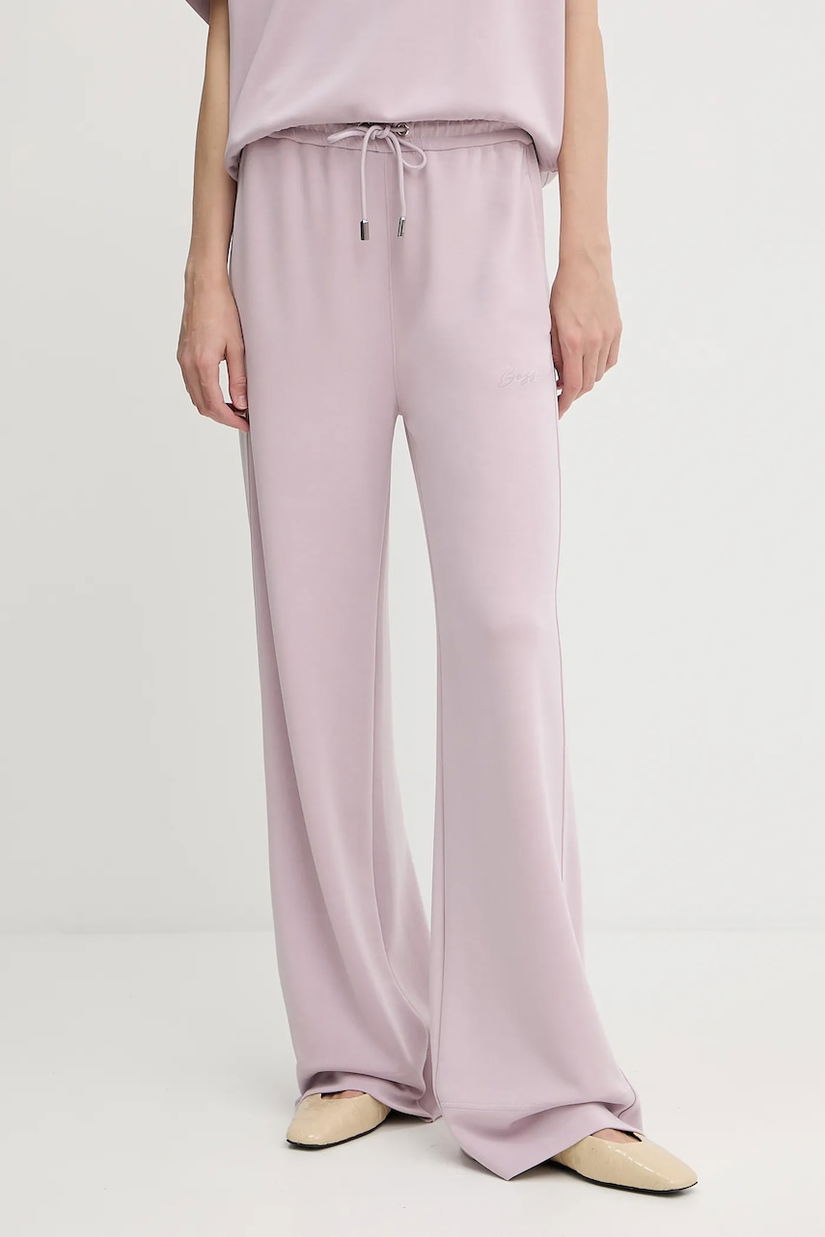 BOSS Orange pantaloni de trening culoarea roz, uni, 50543512