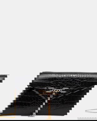 Elisabetta Franchi poșetă culoarea negru, BS56A57E2