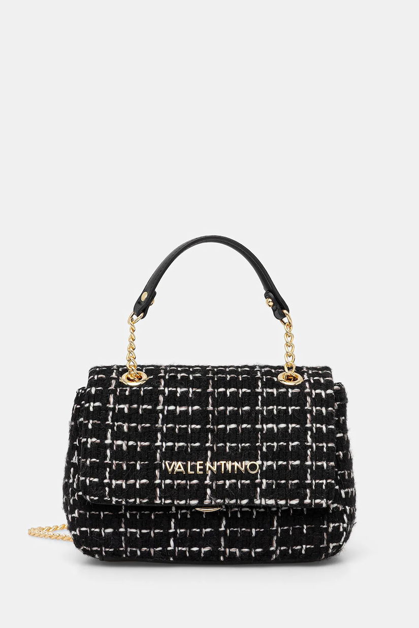Valentino Bags geantă TWEED culoarea negru, VBS9JP05