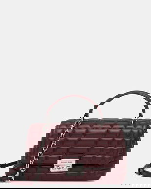 MICHAEL Michael Kors geantă de piele culoarea bordo, 30F5S2RS2L