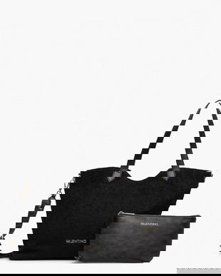 Valentino Bags geantă COURMAYEUR culoarea negru, VBS7GG01WO