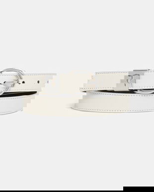 Trussardi curea de piele culoarea bej, B344B000005N