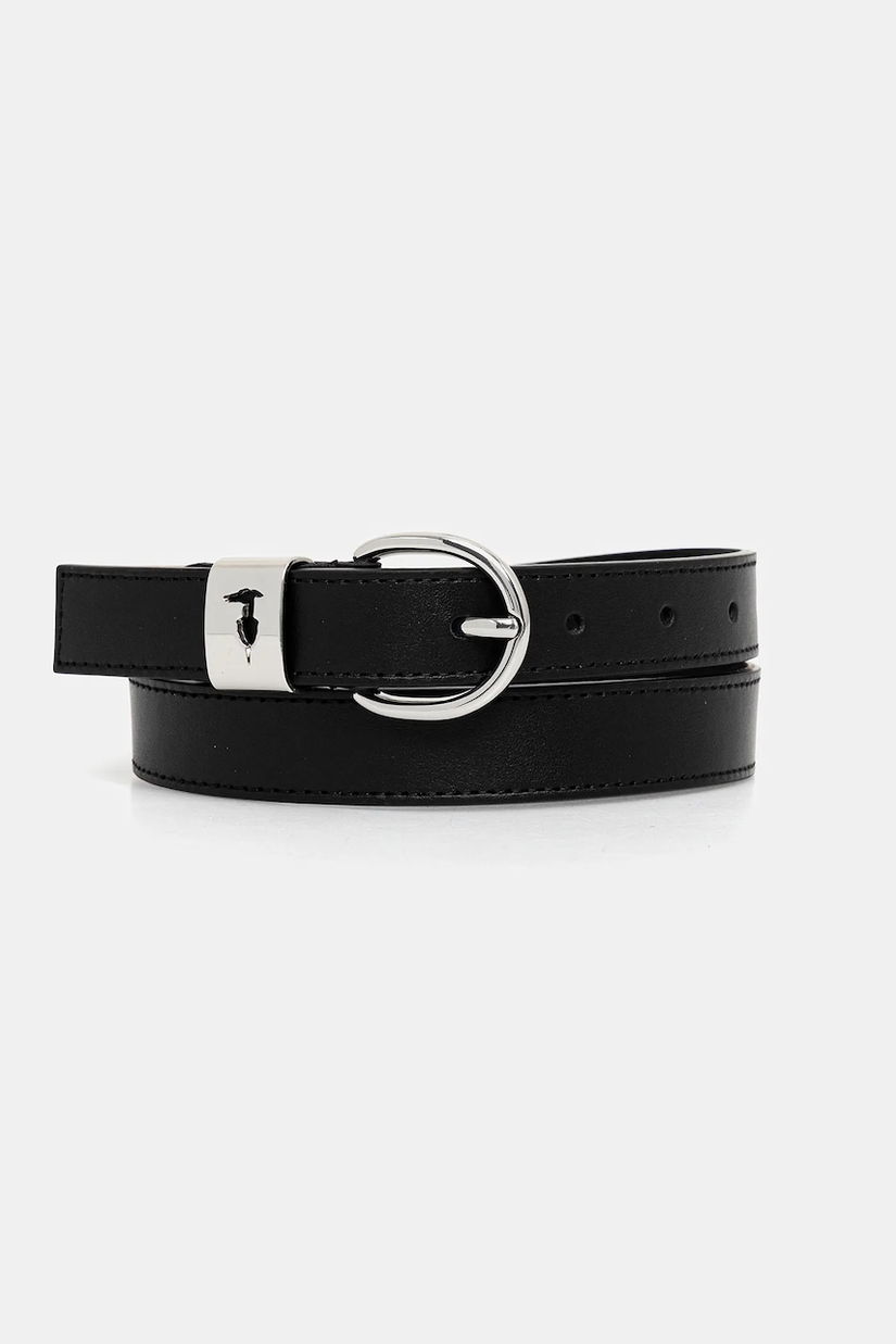 Trussardi curea de piele culoarea negru, B344B000005N