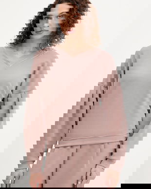 BOSS bluză culoarea maro, uni, 50545647