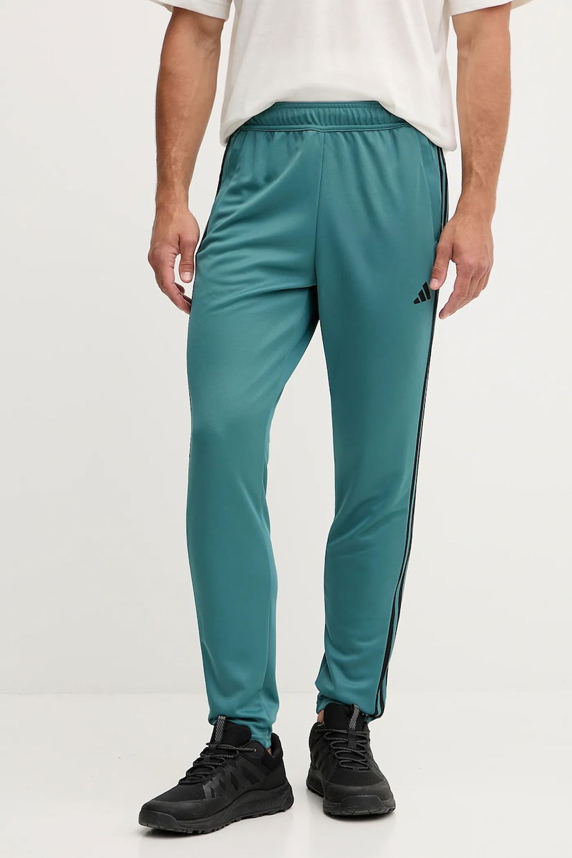 adidas Performance pantaloni de antrenament Train Essentials culoarea verde, cu imprimeu, JW7499