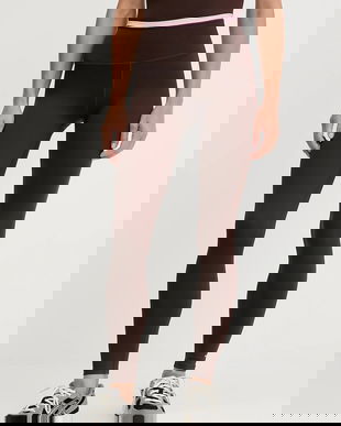 P.E Nation leggings Vita culoarea negru, uni, 243G343