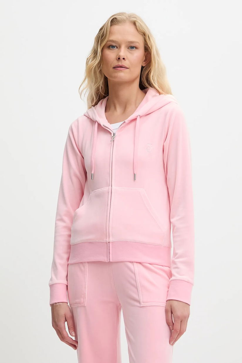 Juicy Couture bluză cu glugă, uni, JCAP176