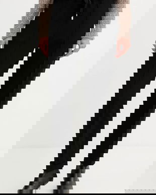 Liviana Conti pantaloni culoarea negru, drept, high waist, CNTI86