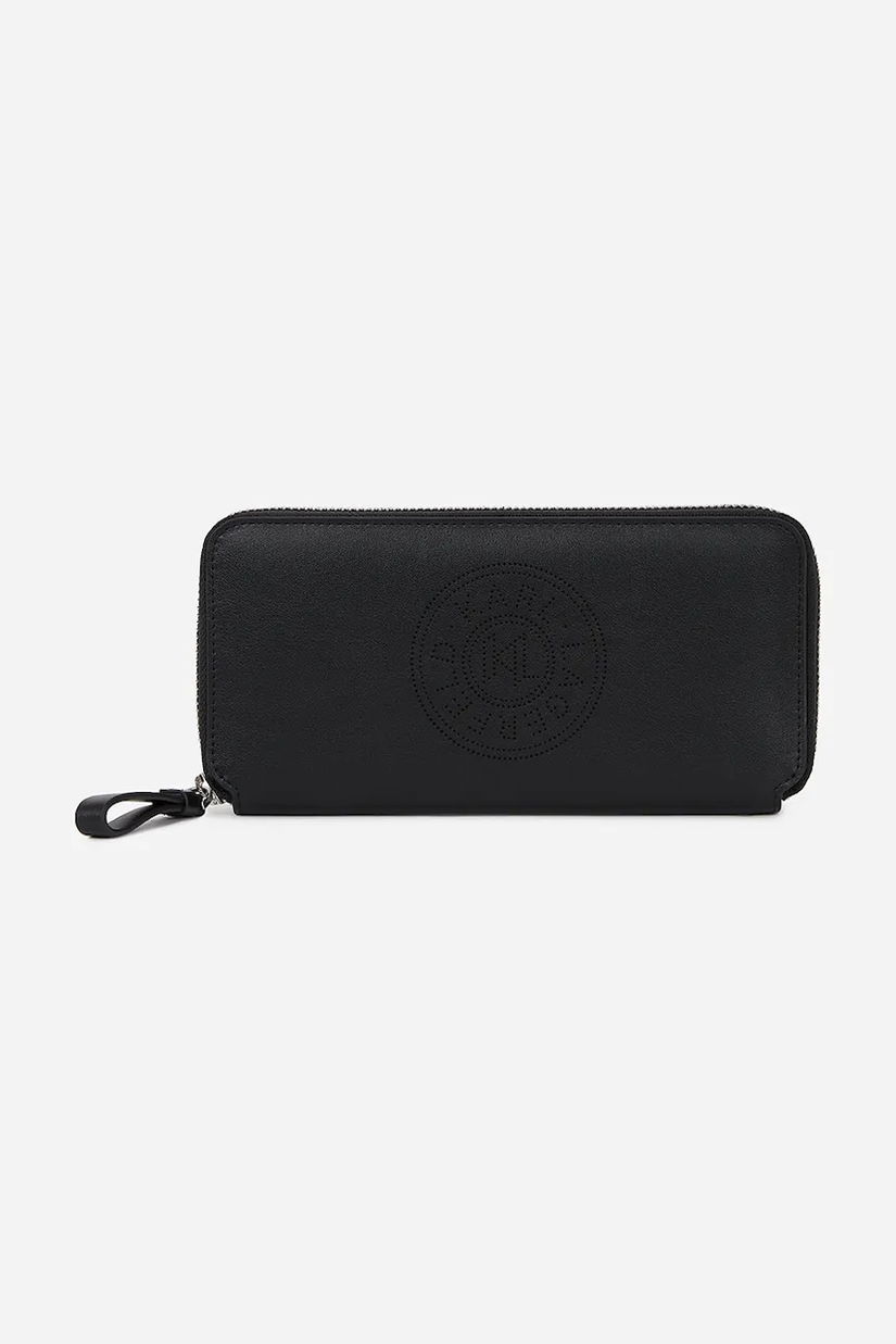 Karl Lagerfeld portofel de piele femei, culoarea negru, A2W32034