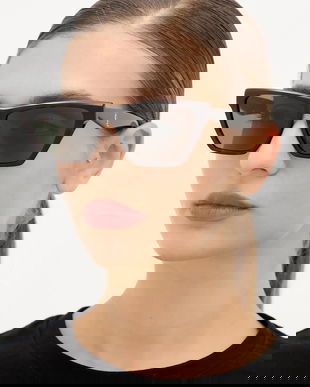 Saint Laurent ochelari de soare culoarea negru, SL M103