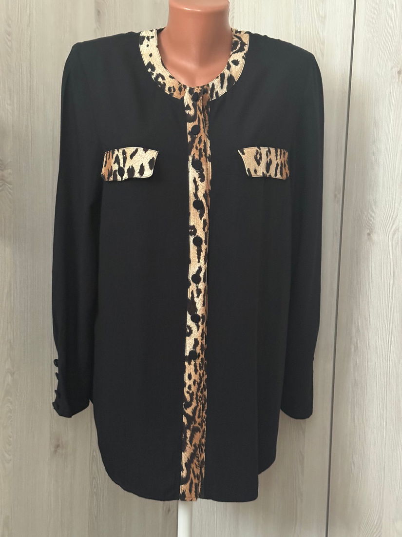 BLUZA DEOSEBITA PRINT LEOPARD VASCOZA MARIME 40 SUEDIA