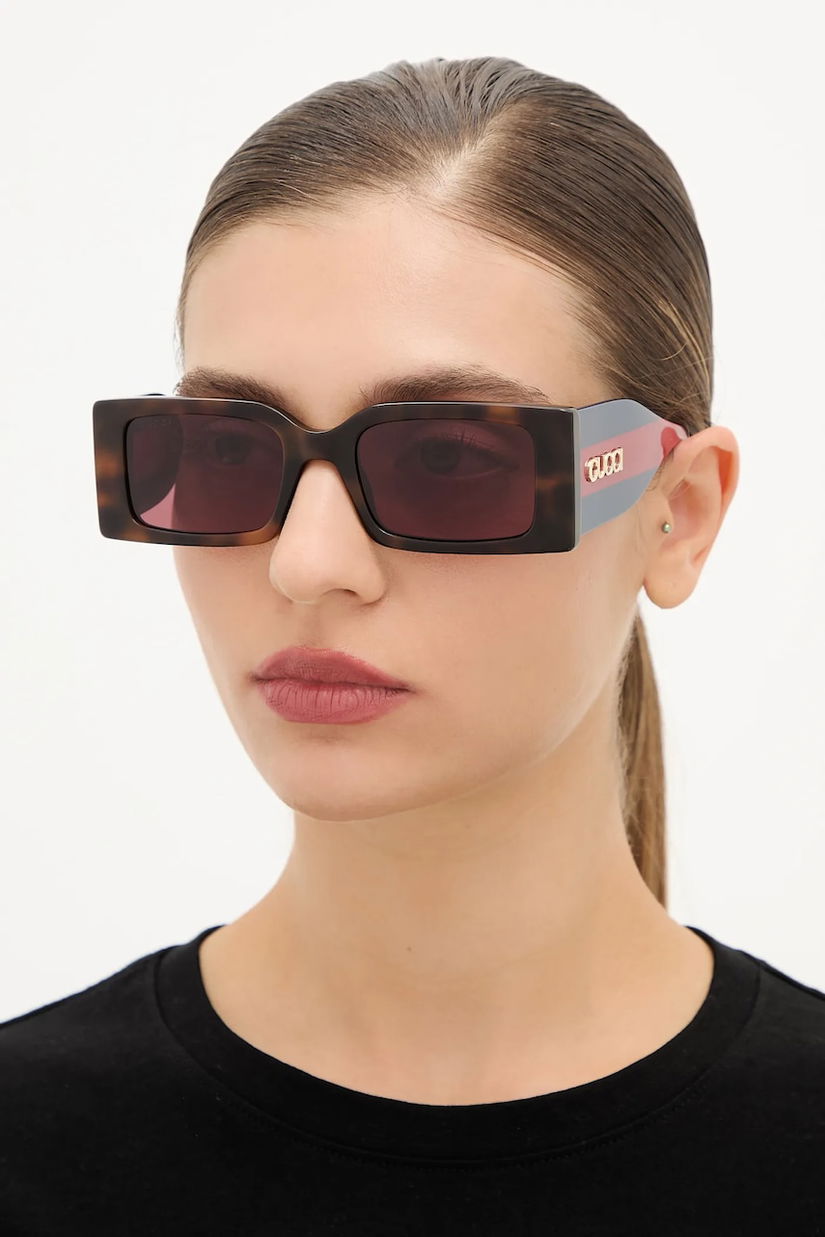 Gucci ochelari de soare femei, culoarea portocaliu, GG1860S
