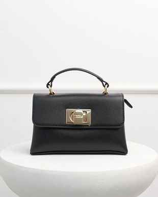 Geanta mica neagra din piele ecologica