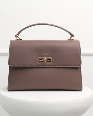 Geanta maro din piele ecologica cu model structurat