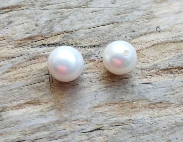 Perle Mallorca semigaurite, 14 mm (2 buc)