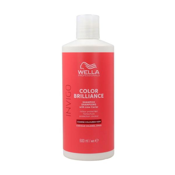 Sampon pentru Par Vopsit, Aspru - Wella Professionals Invigo Color Brilliance Color Protection Shampoo Coarse Hair, 500ml