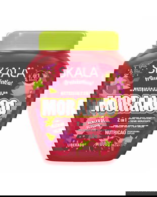 Masca pentru par cret 2-in-1 cu extract de capsuni, Skala, 1000 g