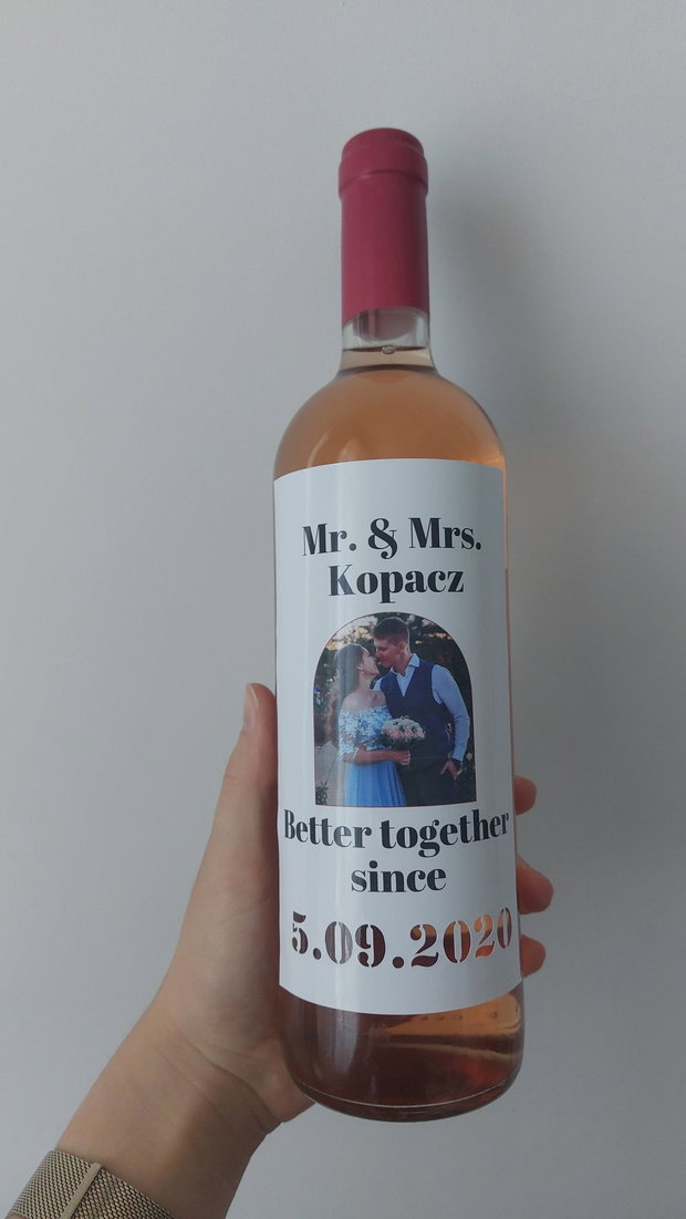 Sticla de vin personalizată