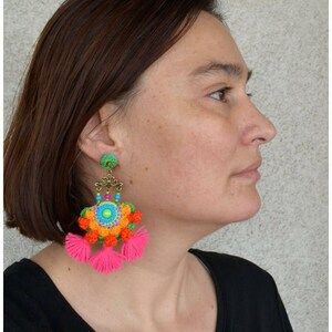cercei mexicani, cercei crosetati