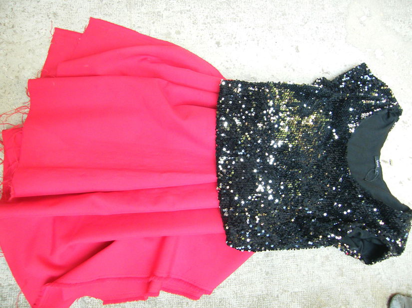 Bluza cu paiete argintii S