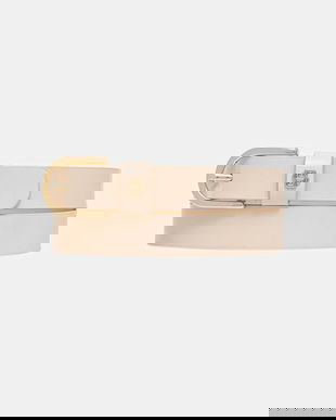 BOSS curea de piele culoarea roz, 50553385