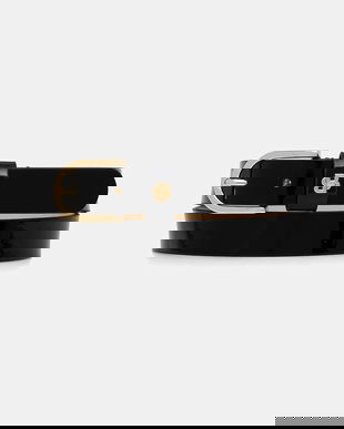 BOSS curea de piele culoarea negru, 50553385