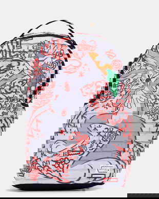 Sprayground rucsac culoarea roșu, mare, cu imprimeu, 910B7323NSZ